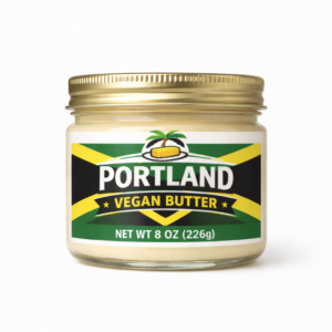 Portland vegan butter Glass Jar 8 oz product image